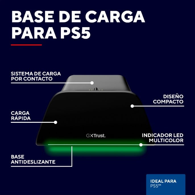 accesorios_trust_soporte_de_carga_rapida_para_mandos_ps5_black_gxt255 - Imagen 4