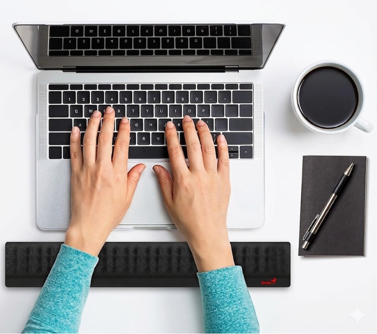 apoya_munecas_pad_teclado_genius_g_wp_200m_viscoelastico - Imagen completa 1