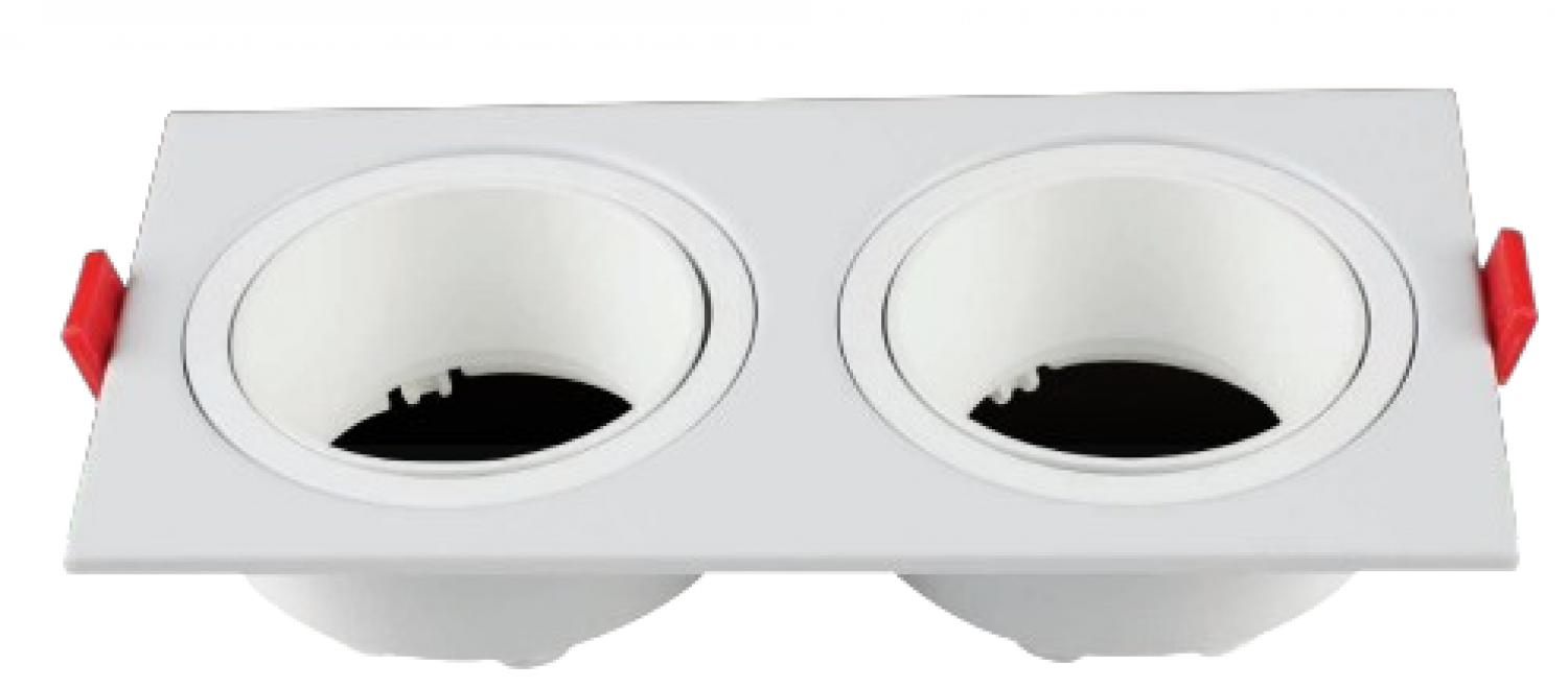 artefacto_de_emb_doble_gu10_cua_blanco_ad - Imagen completa 1