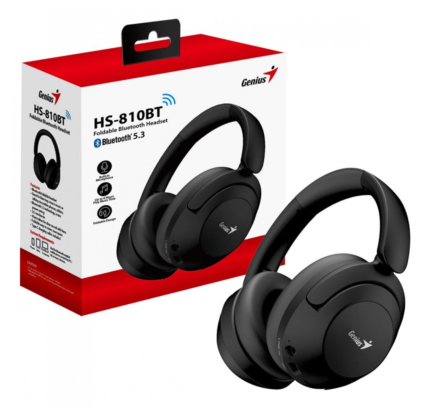 auricular_bluetooth_genius_rs_hs_810bt_black - Imagen completa 1