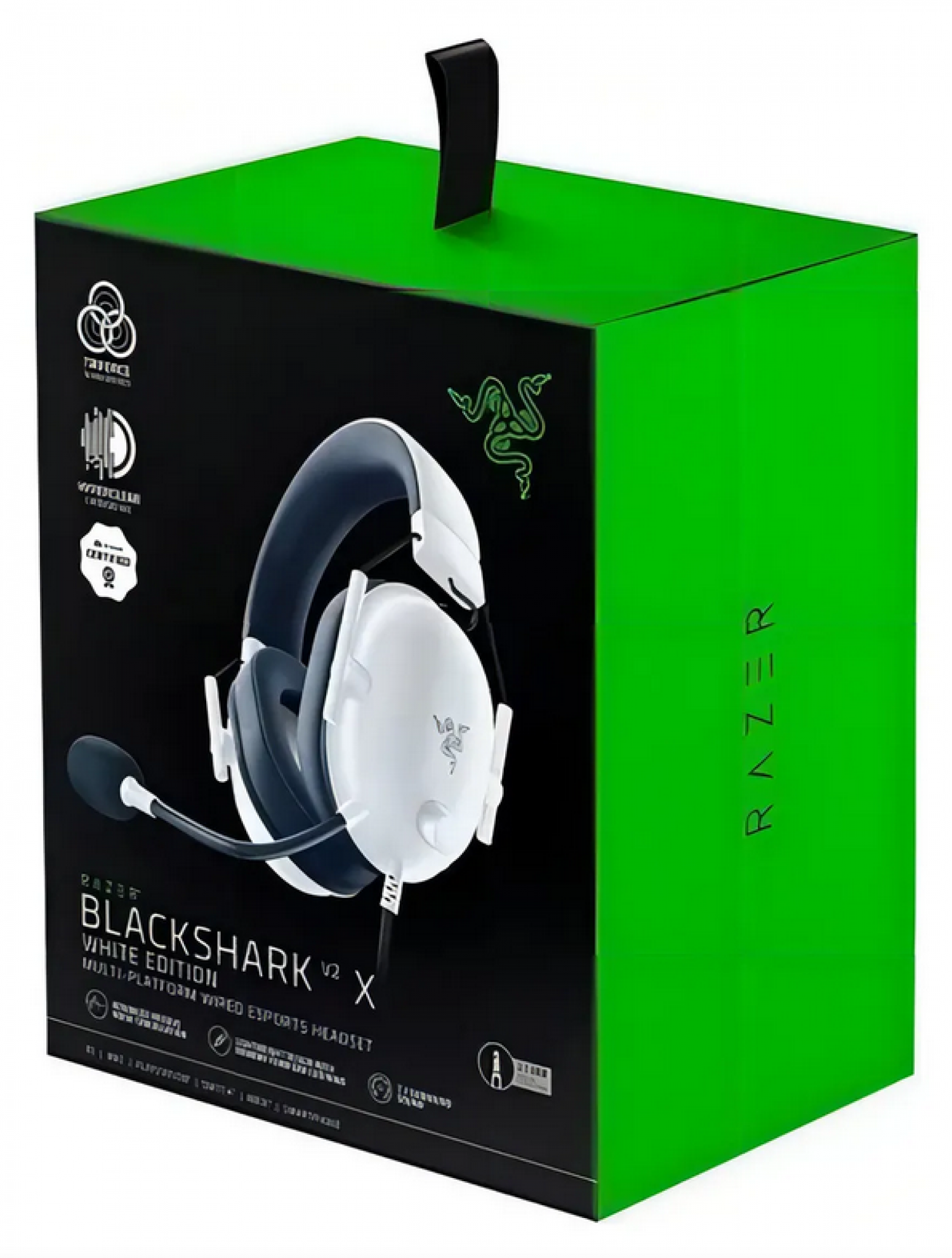 auricular_gamer_razer_blackshark_v2_x_white_wired_pc_y_xbox - Imagen completa 2