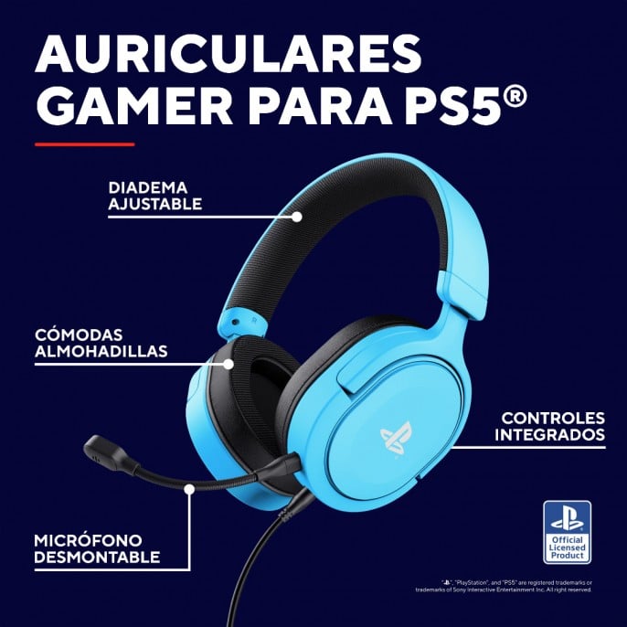 auricular_gamer_trust_forta_gxt498b_ps5_blue - Imagen 2