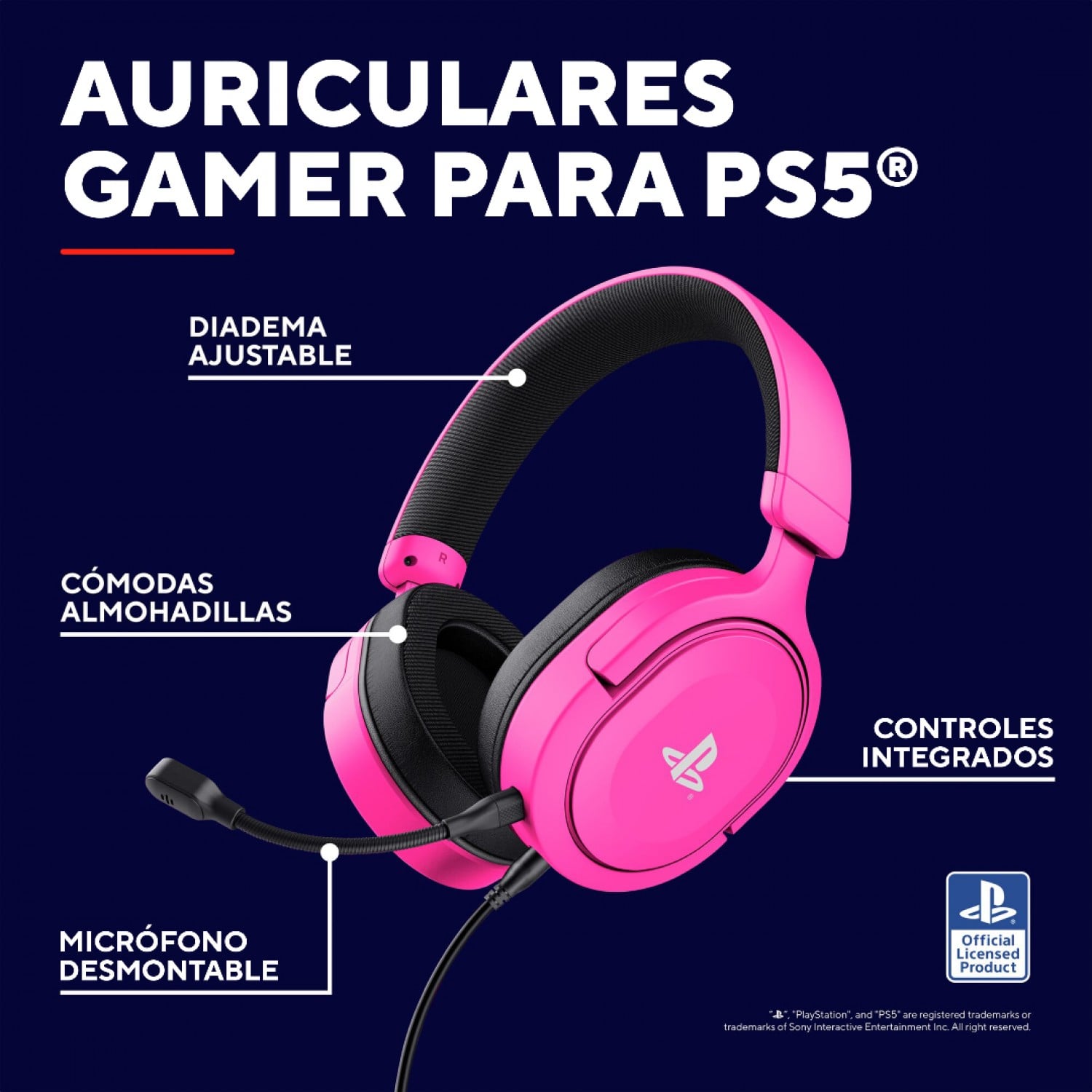 auricular_gamer_trust_forta_gxt498p_ps5_pink - Imagen completa 3