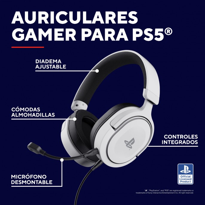 auricular_gamer_trust_forta_ps5_gxt498w - Imagen 5