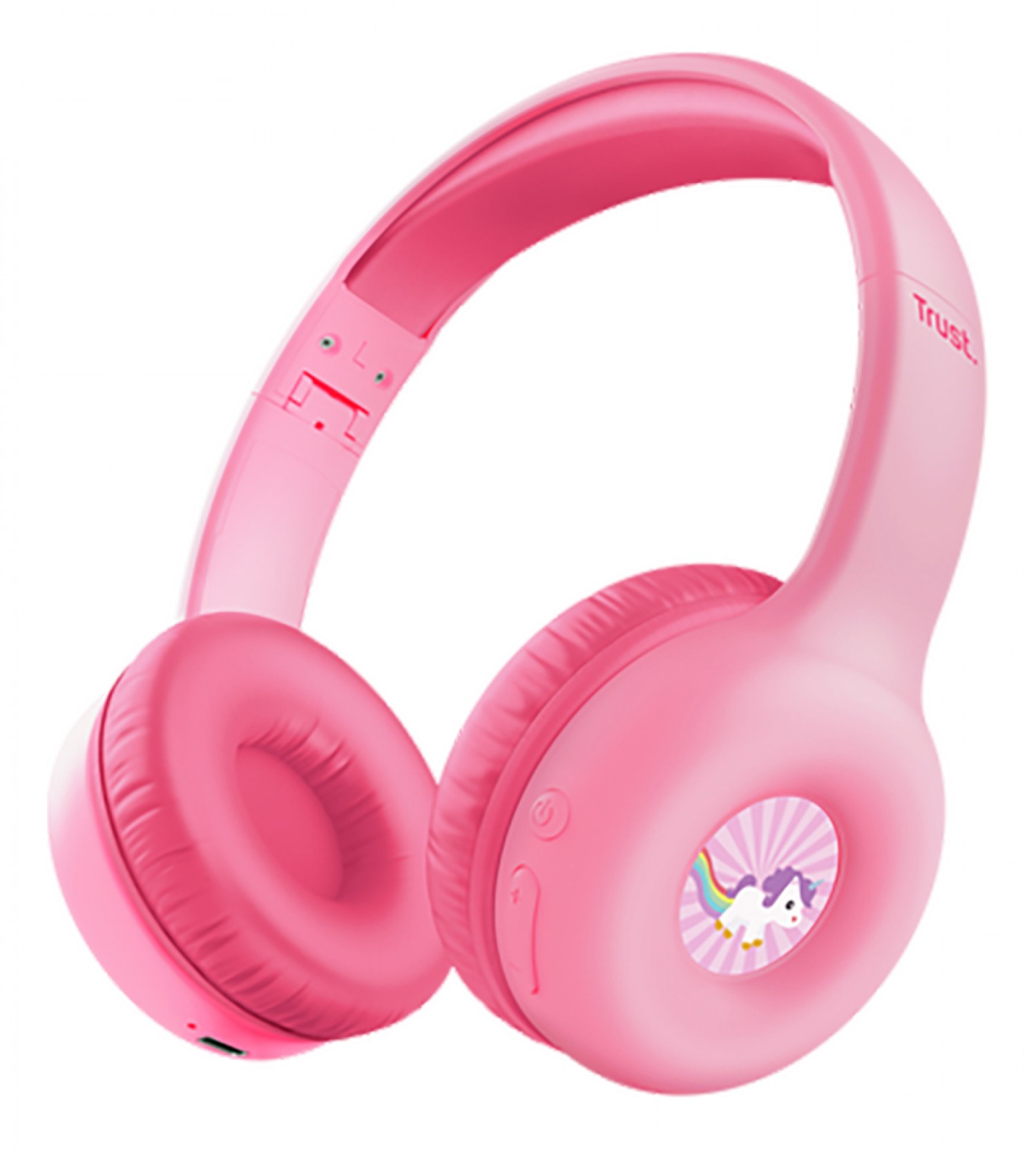 auricular_trust_nouna_wireless_kids_pink - Imagen completa 1