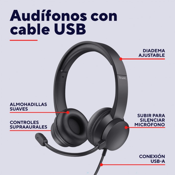 auriculares_trust_ayda_usb_ajustables_con_microfono_negro - Imagen 3