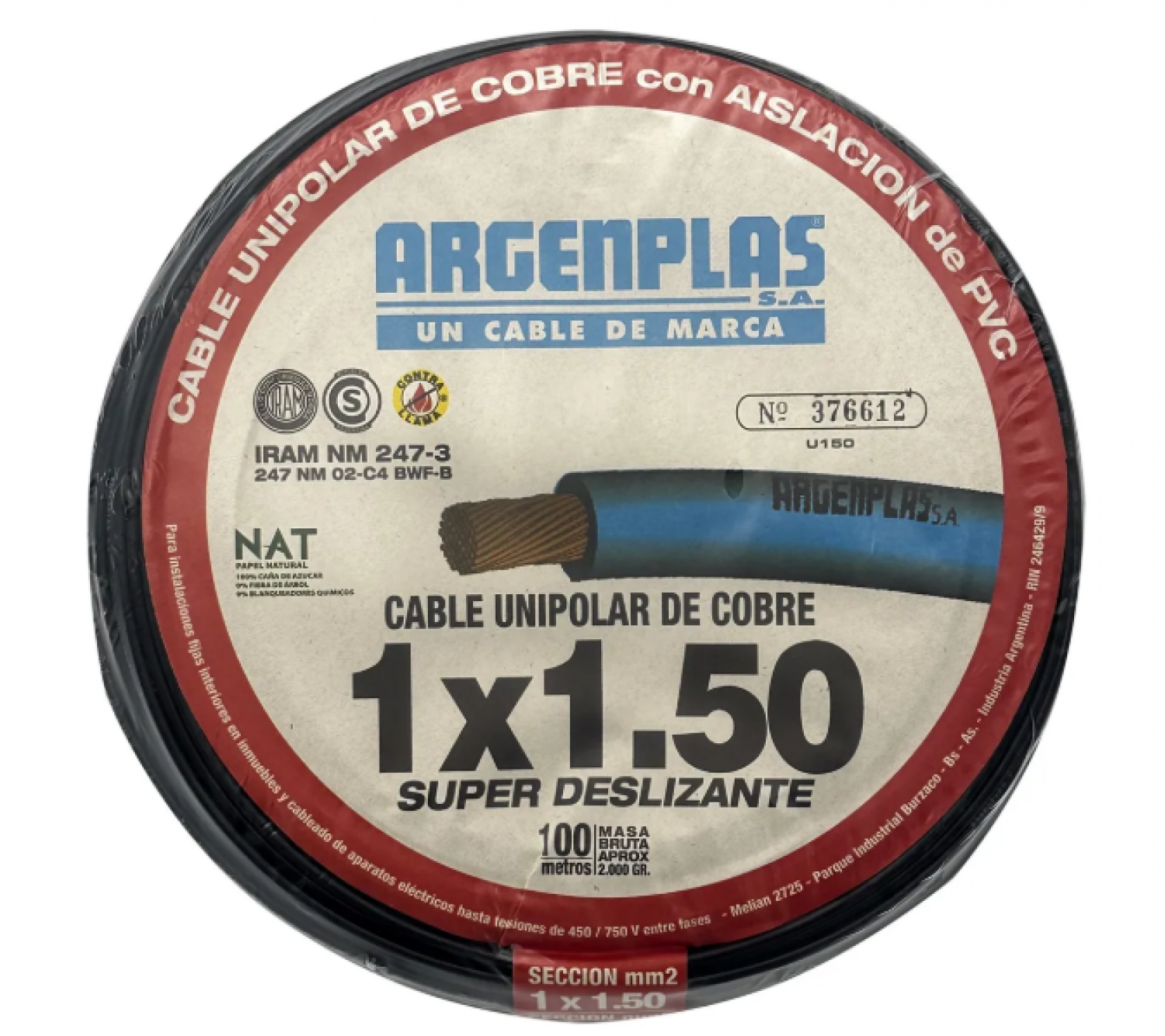 cable_1x1_5_mm_argenplas_x_100mts_negro - Imagen completa 1