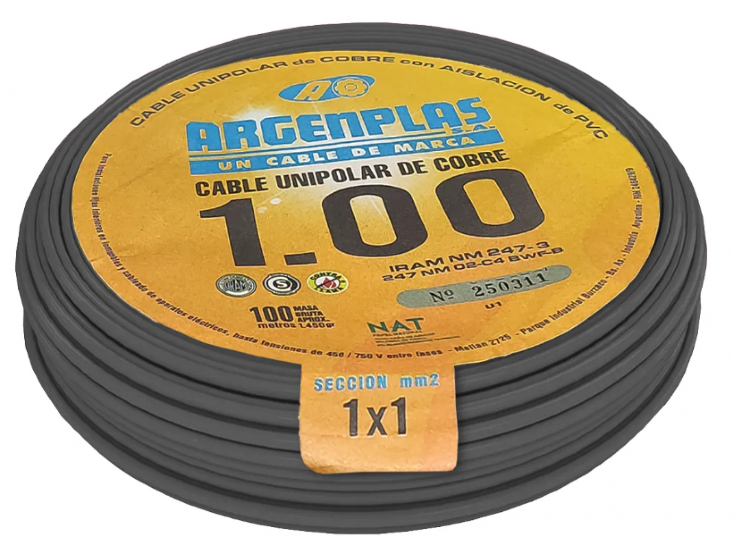 cable_1x1_mm_argenplas_x_100mts_negro - Imagen completa 1