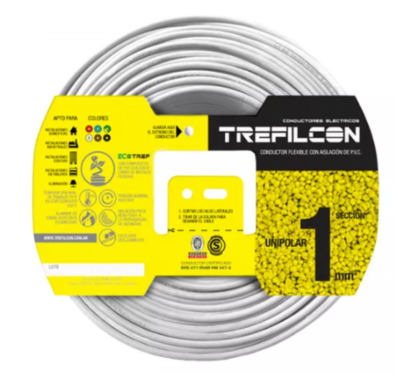 cable_1x1_mm_tref_x_1mts_blanco - Imagen completa 1
