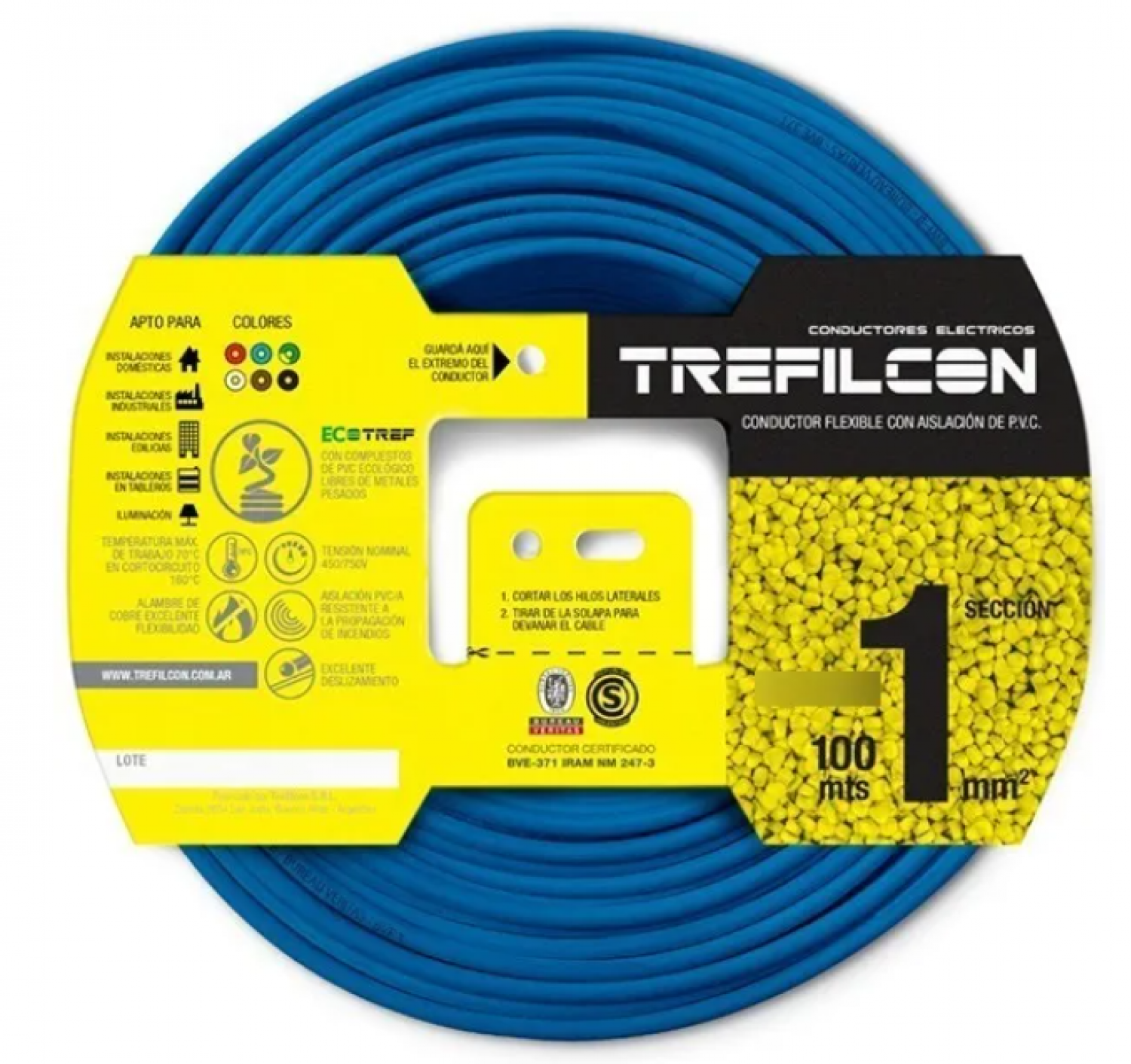 cable_1x1mm_tref_x100mts_celeste - Imagen completa 1