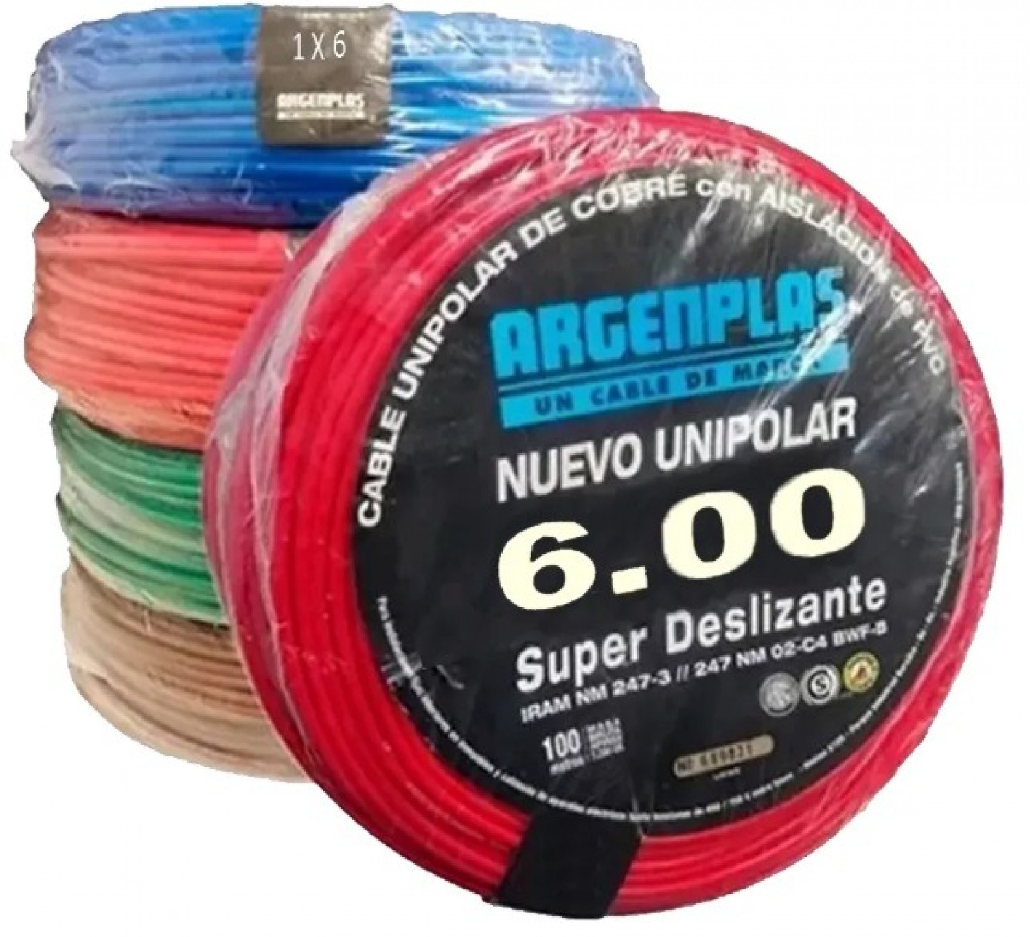 cable_1x6_mm_argenplas_x_100mts_rojo - Imagen completa 1