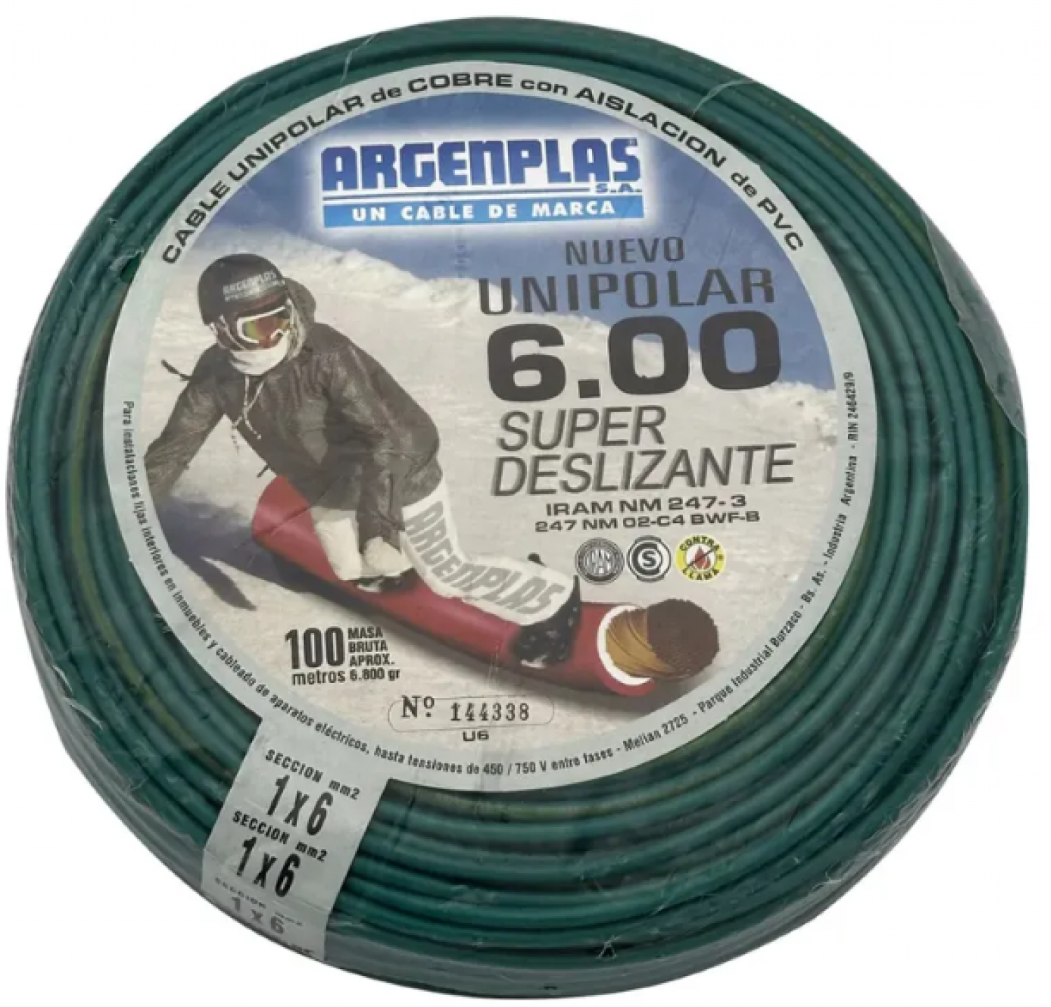 cable_1x6_mm_argenplas_x_100mts_verde_amarillo - Imagen completa 1