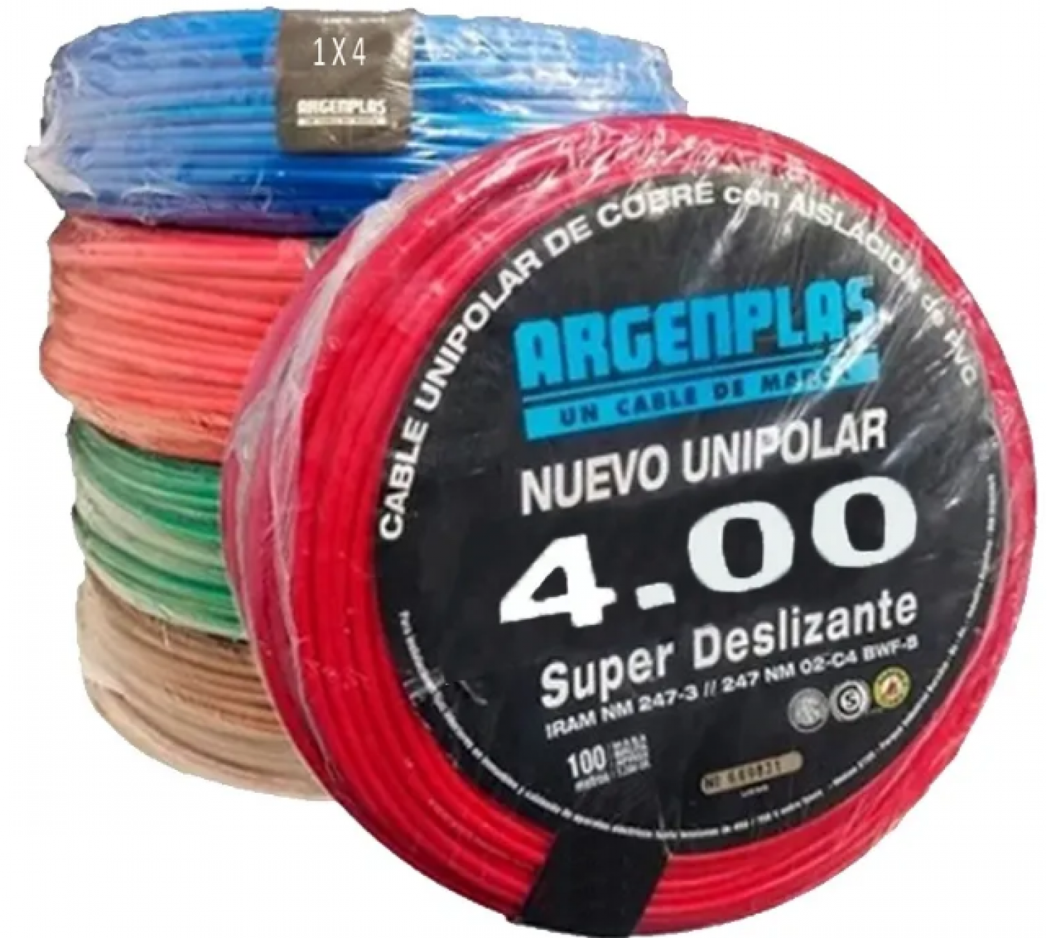 cable_unipolar_4mm_rojo_x1mt___argenplas - Imagen completa 1