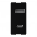 cargador_usb_a_y_usb_c_pd_qc_20_w_2_tomas___1_modulo_negro_abb - Miniatura 1