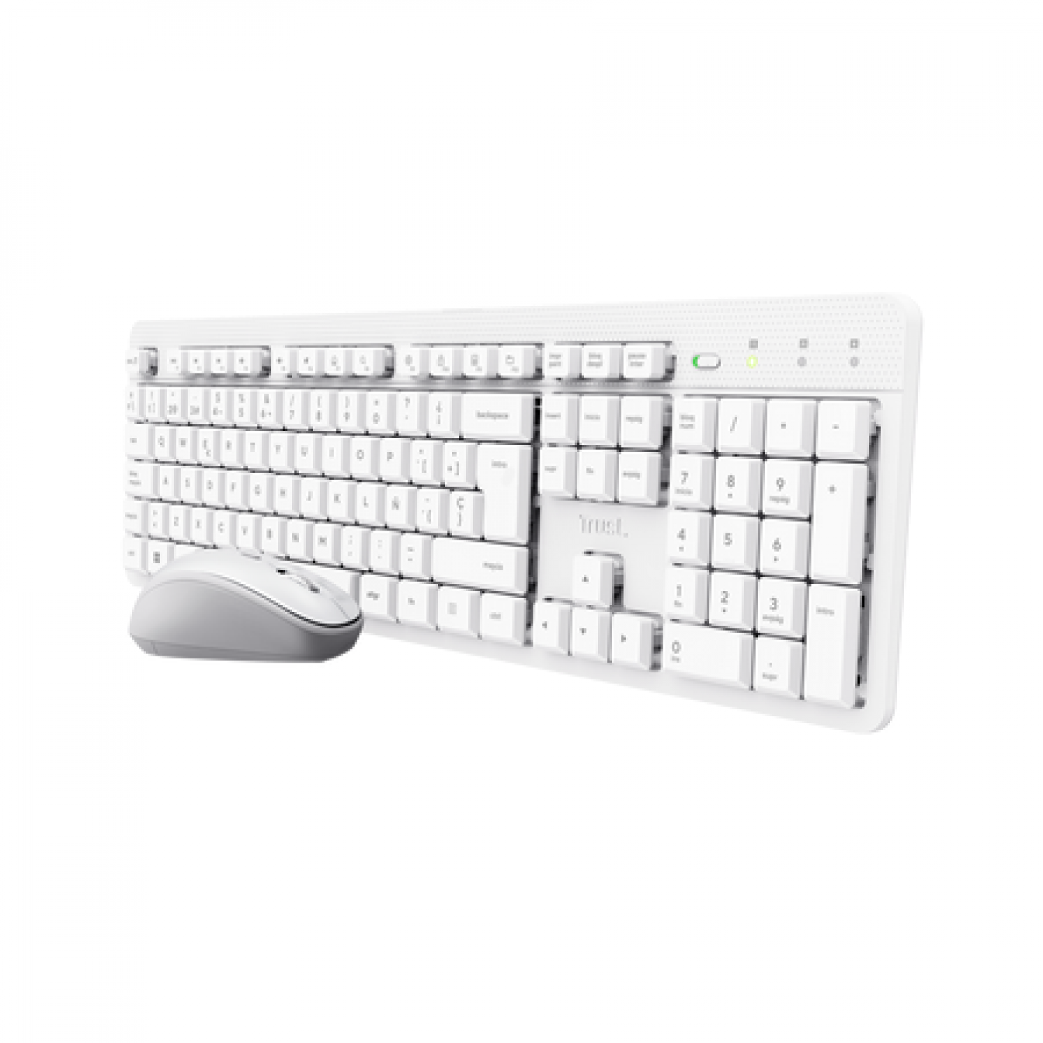 combo_teclado_y_mouse_trust_ody_ii_wireless_es_white - Imagen completa 1