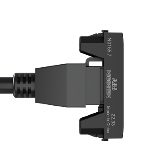 conexion_hdmi_con_cable_hembra_hembra___1_modulo_negro_abb - Imagen 2