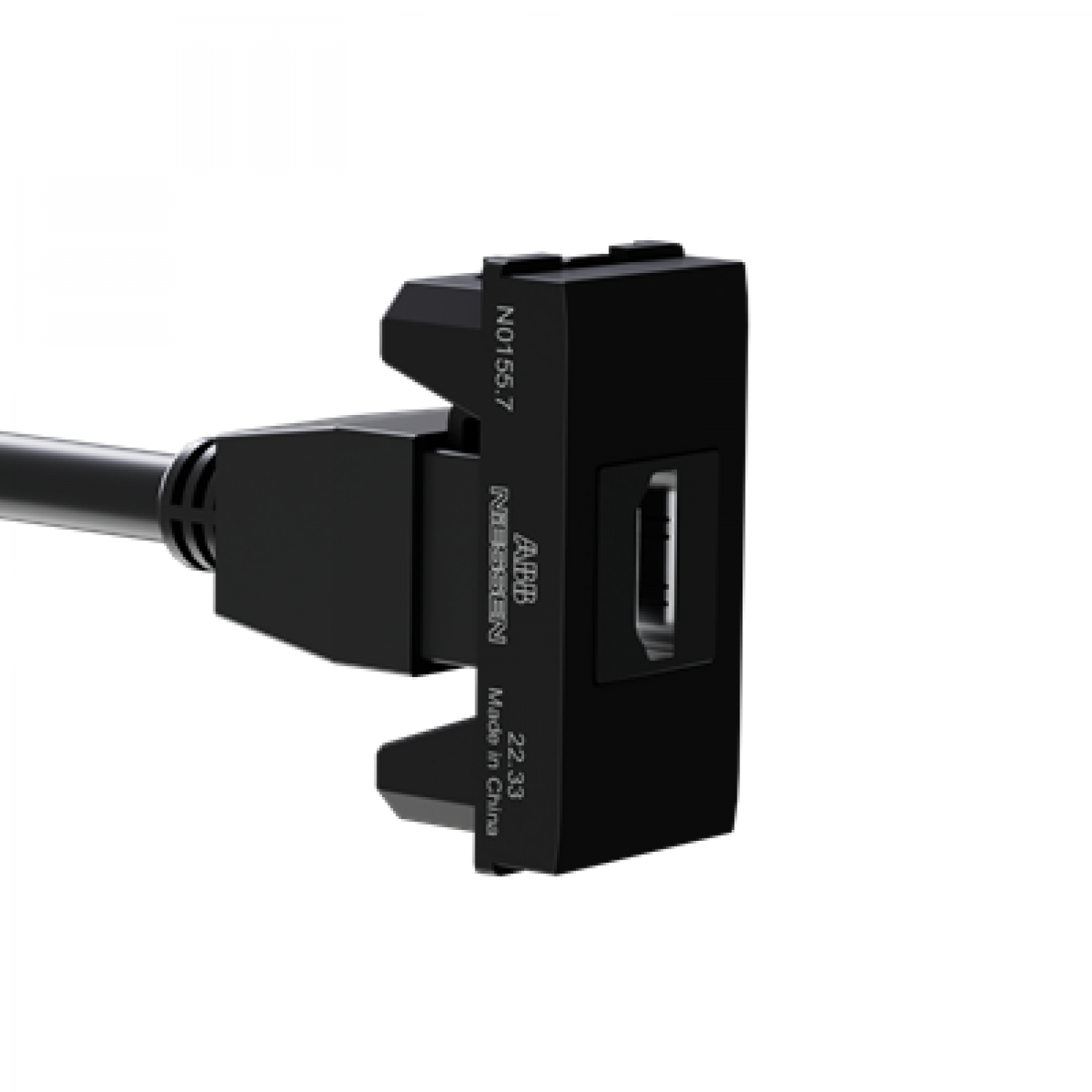 conexion_hdmi_con_cable_hembra_hembra___1_modulo_negro_abb - Imagen completa 3