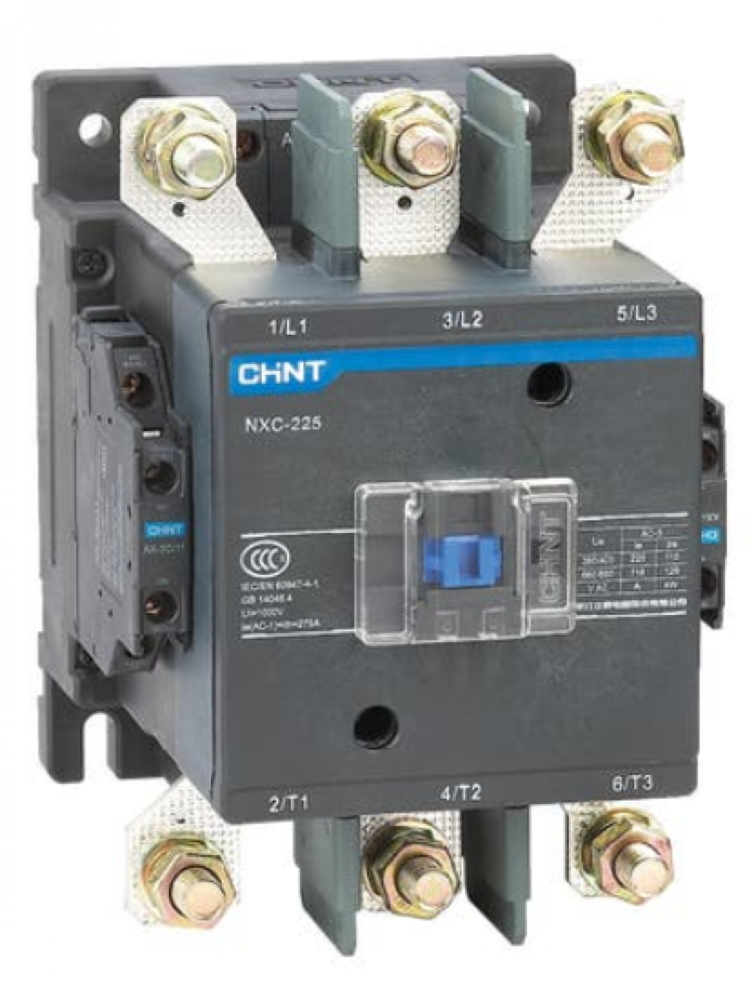 contactor_chint_nxc_160___in_160a___3_polos___aux__2na_2nc___bob__220vca - Imagen completa 1