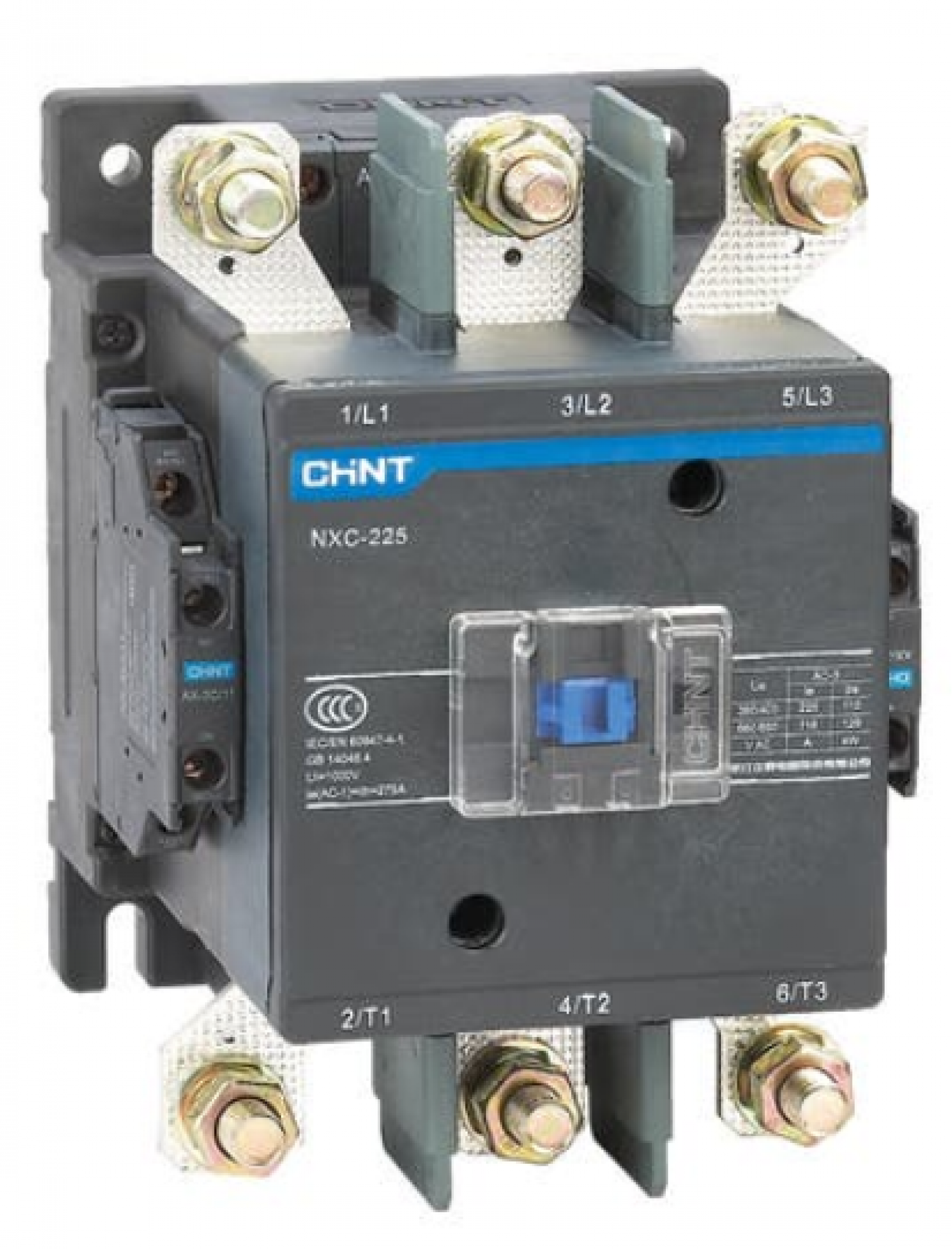 contactor_chint_nxc_225___in_225a___3_polos___aux__2na_2nc___bob__220vca - Imagen completa 1