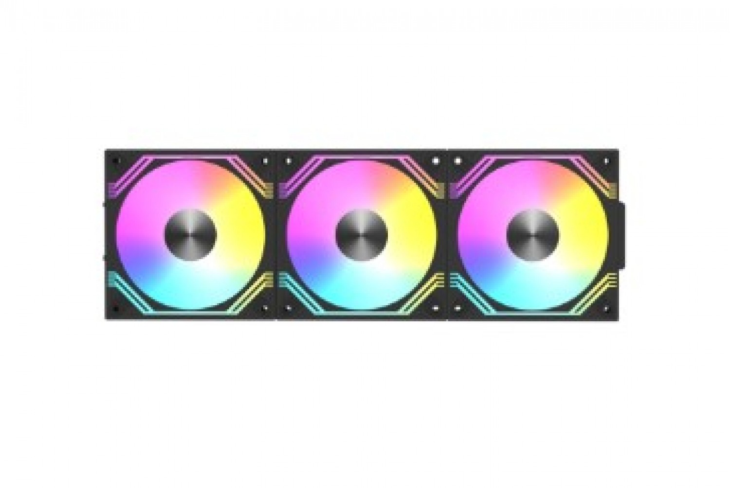 cooler_fan_raidmax_kit_modular_3_en_1_argb_pwm_black - Imagen completa 1