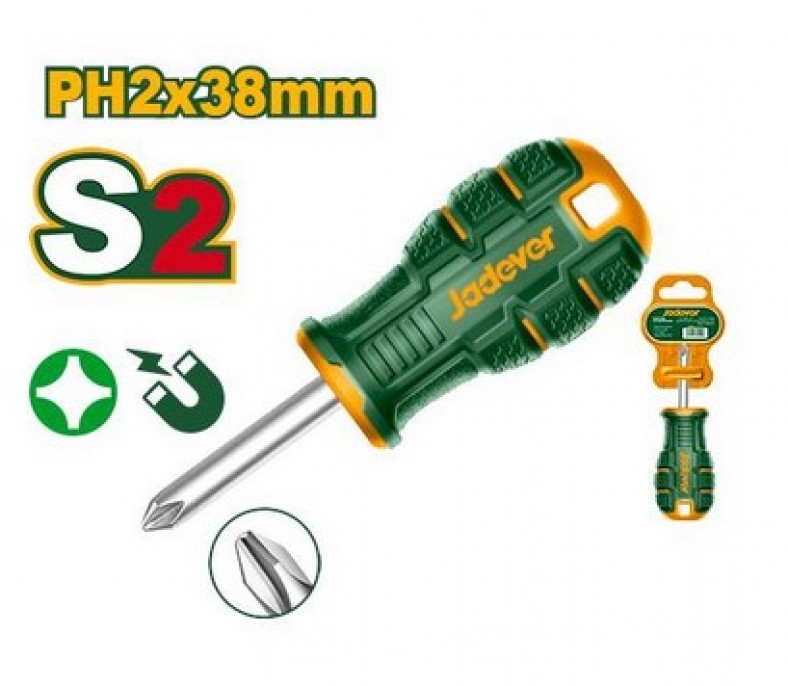 destornillador_phillips_ph2___punta_magnetica___6mm_x_38mm___vastago_redondo__6mm___mango_ergonomico - Imagen 1