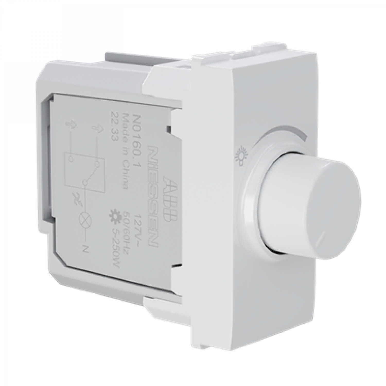dimmer_230vca_rotativo_resistivo___1_modulo_blanco_abb - Imagen completa 3