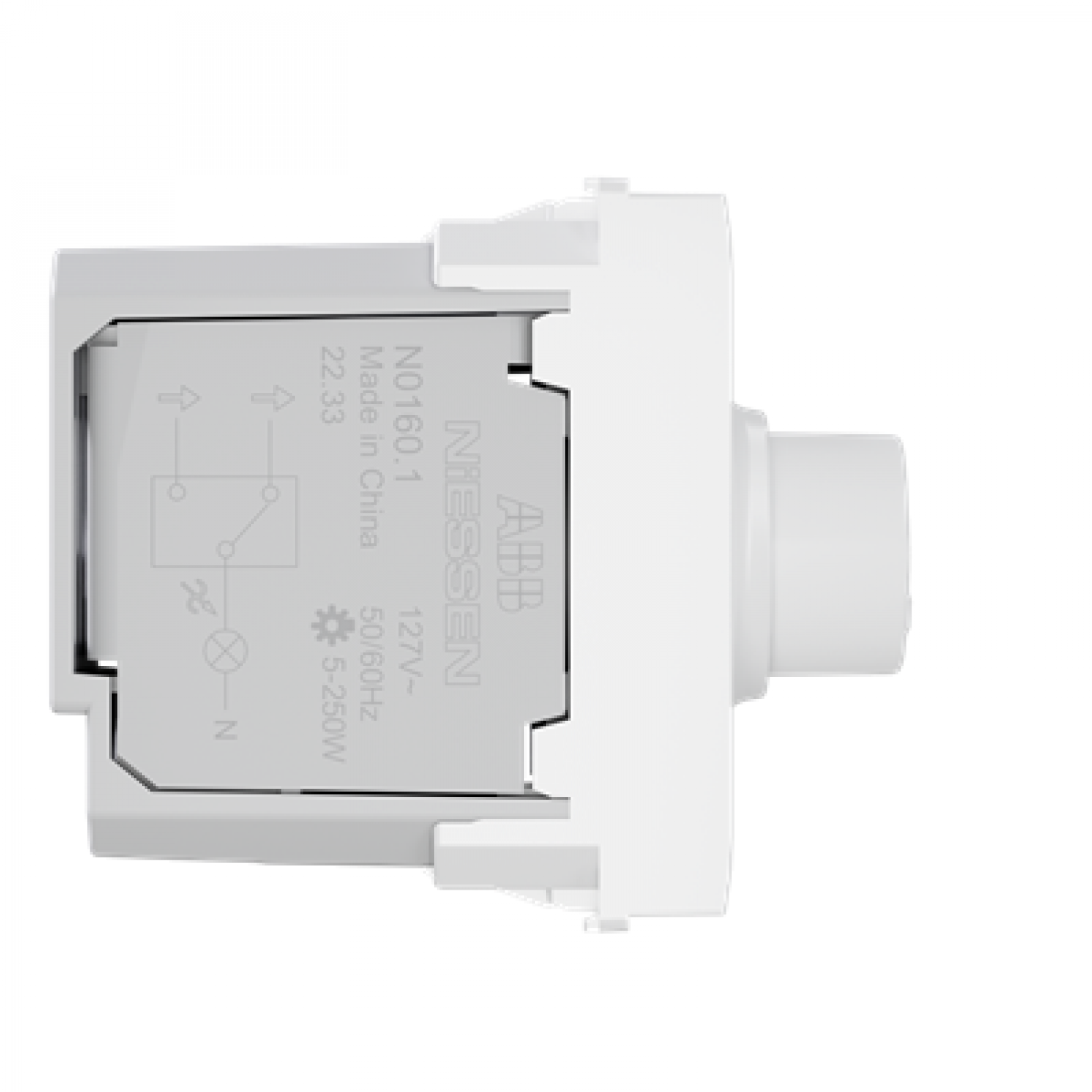 dimmer_230vca_rotativo_resistivo___1_modulo_blanco_abb - Imagen completa 2
