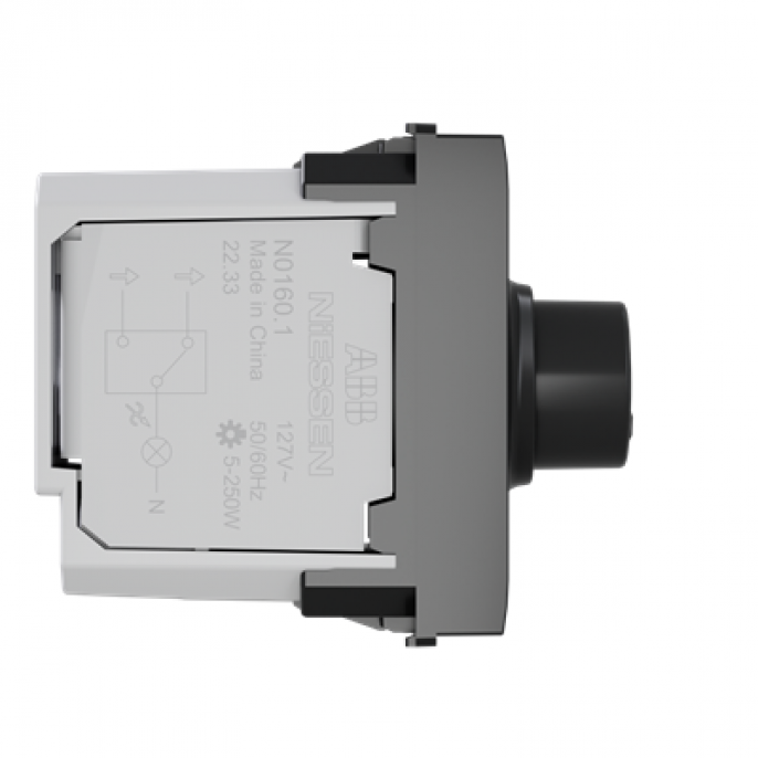 dimmer_230vca_rotativo_resistivo___1_modulo_negro_abb - Imagen 2