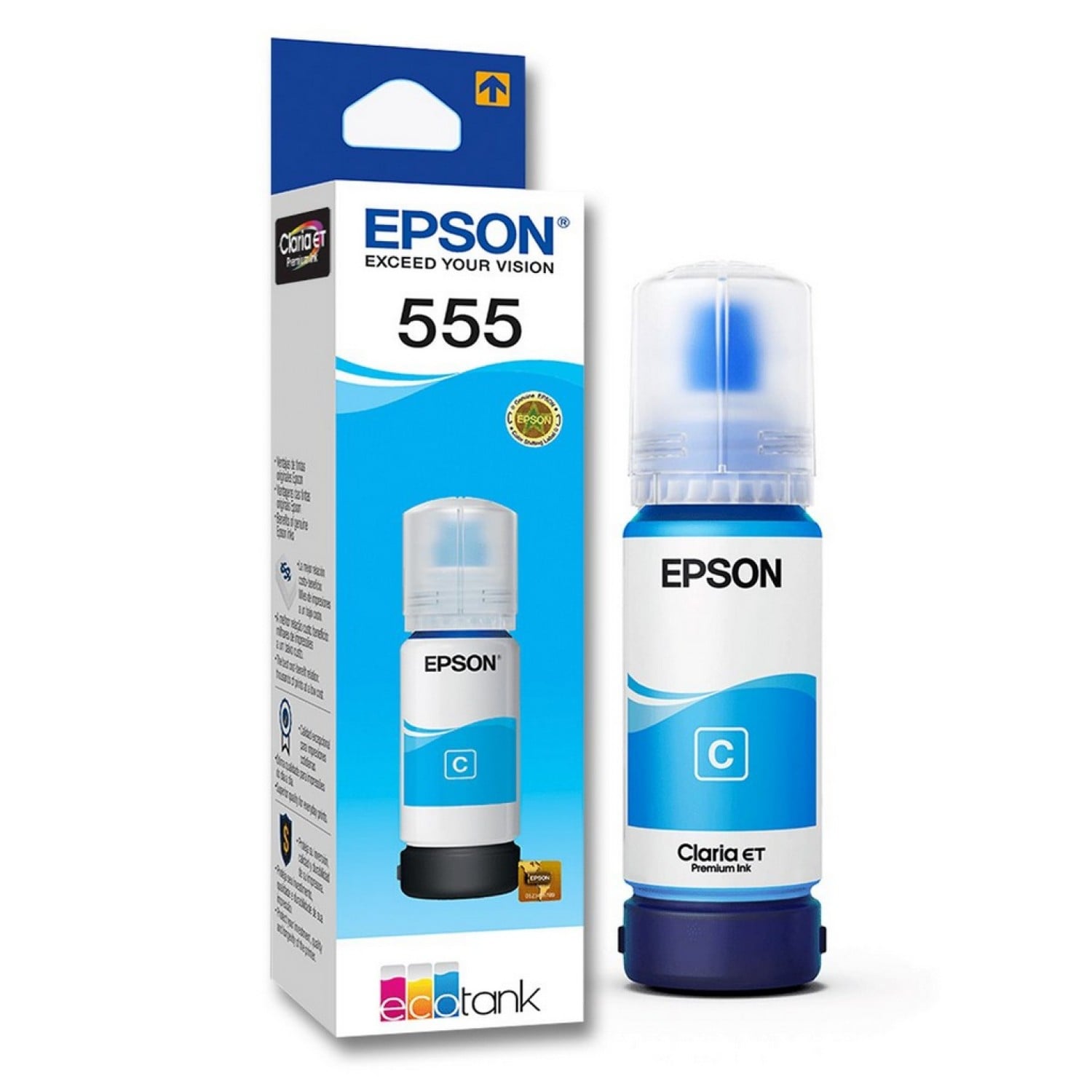 epson_tinta_original_impresora_l8180_l8160_cyan_ink_bottle - Imagen completa 1