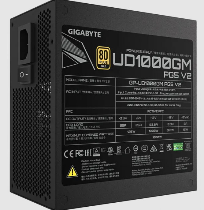 fuente_gamer_gigabyte_1000w_pg5_v2_80_plus_gold_full_modular - Imagen 4