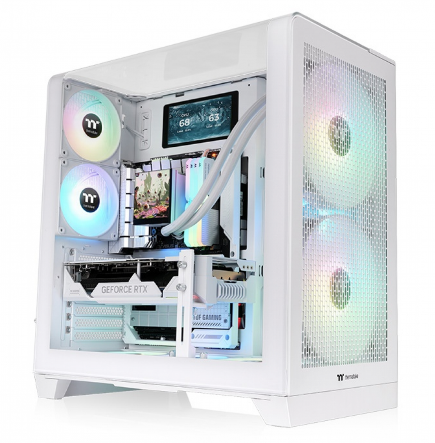 gabinete_c_fuente_view_390___1050w_80_plus_gold_white_edition - Imagen completa 3