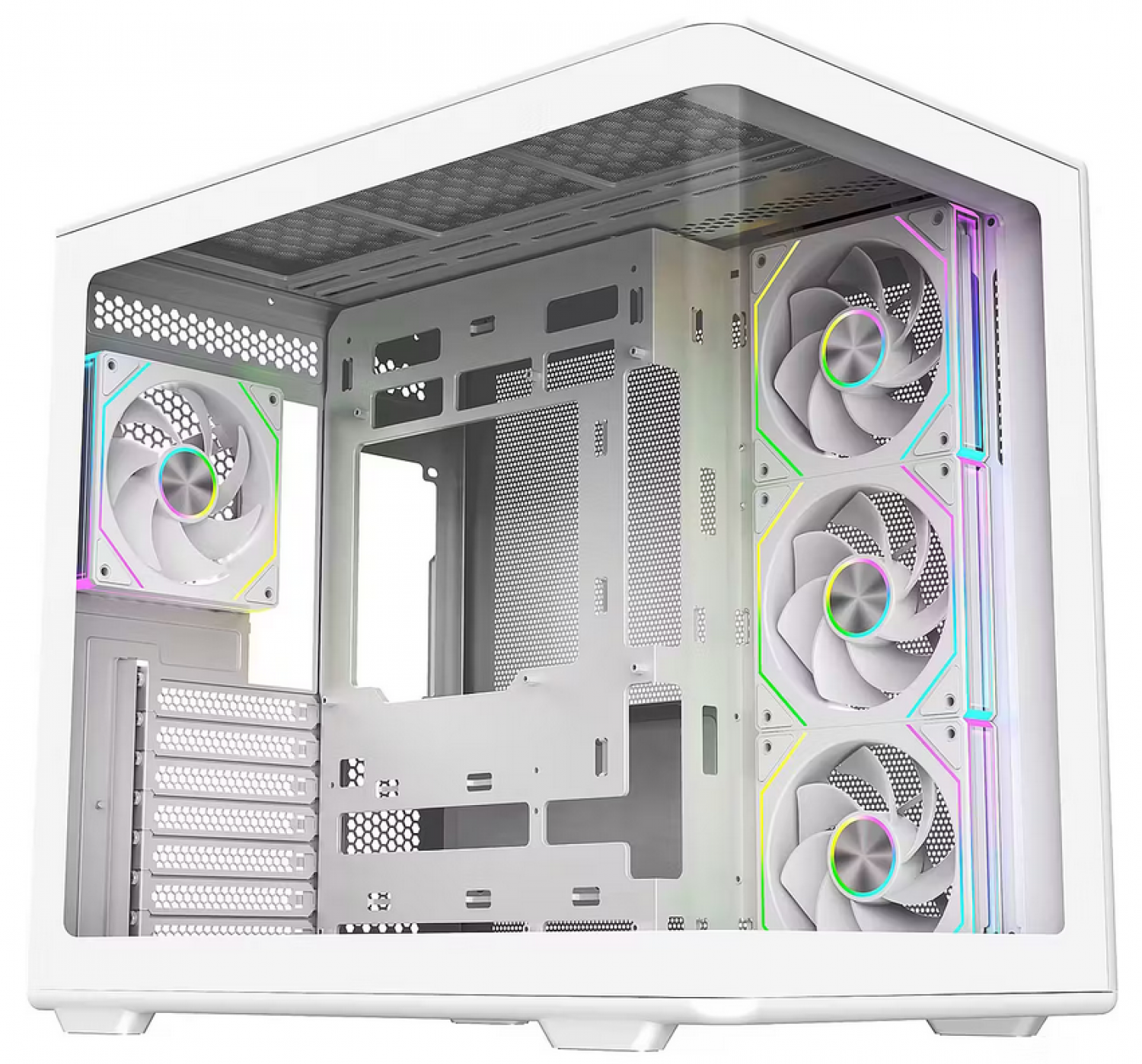 gabinete_cooler_master_600_elite_white_argb_x_4_coolers - Imagen completa 1