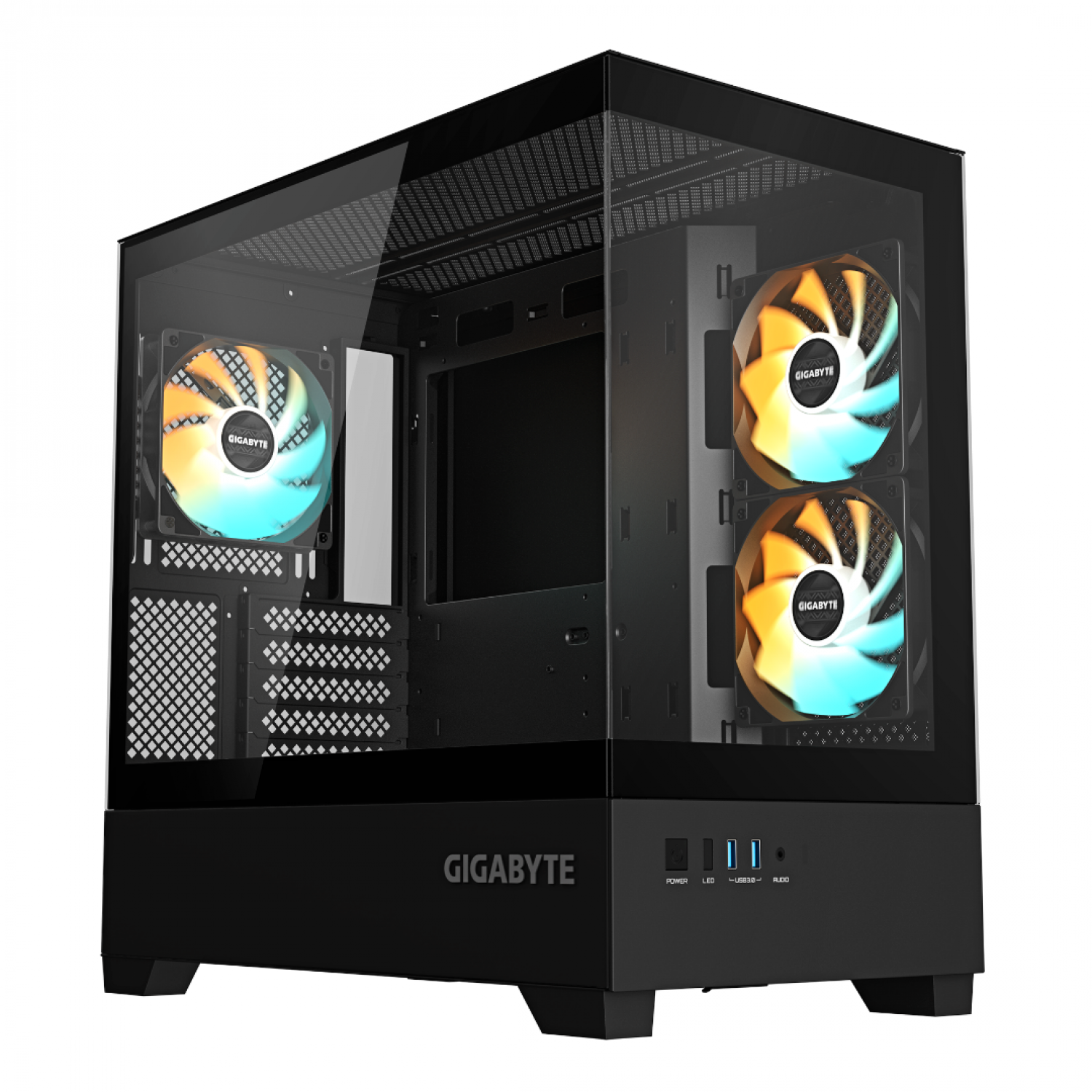 gabinete_gamer_gigabyte_c201p_m_atx_black_panoramic - Imagen completa 1