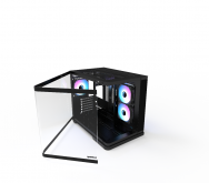 GABINETE GAMER RAIDMAX INFINITA I630 BLACK ATX FISHTANK CURVED GLASS ARGB