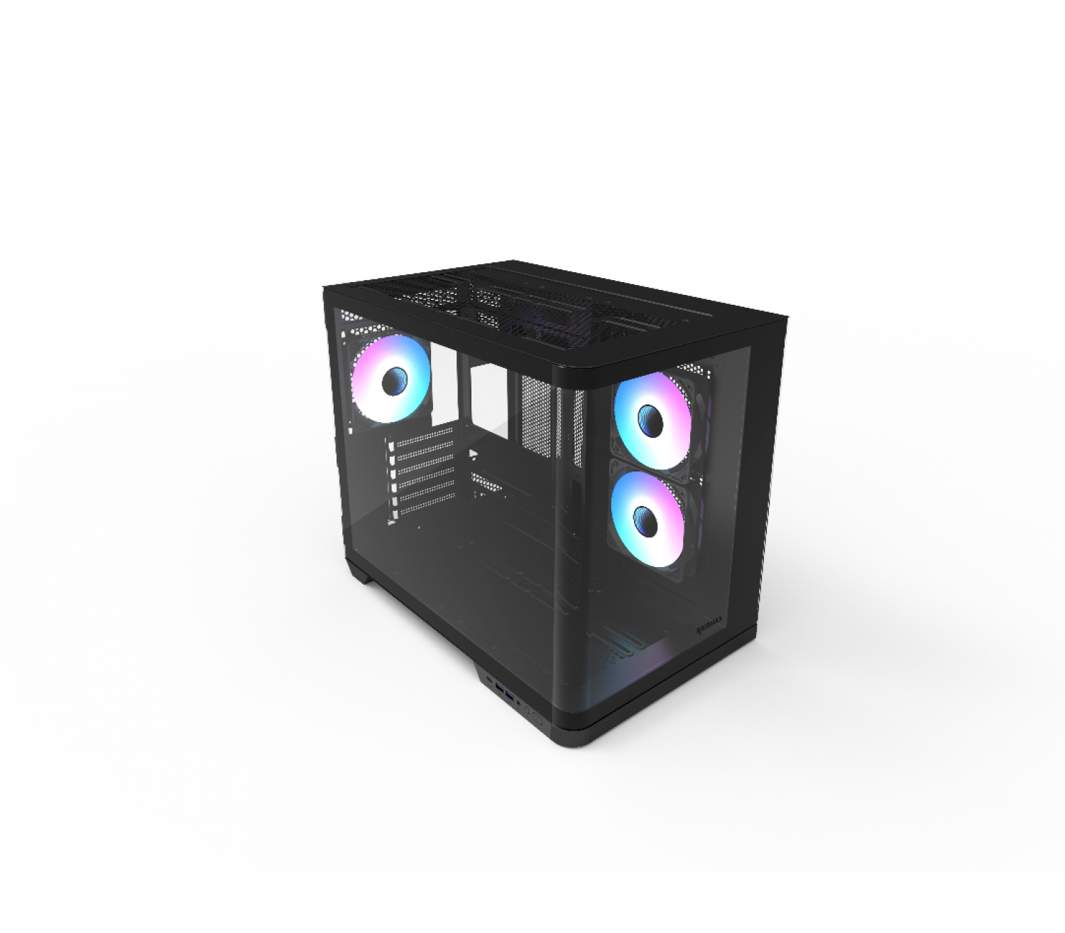 gabinete_gamer_raidmax_infinita_i630_black_atx_fishtank_curved_glass_argb - Imagen completa 3