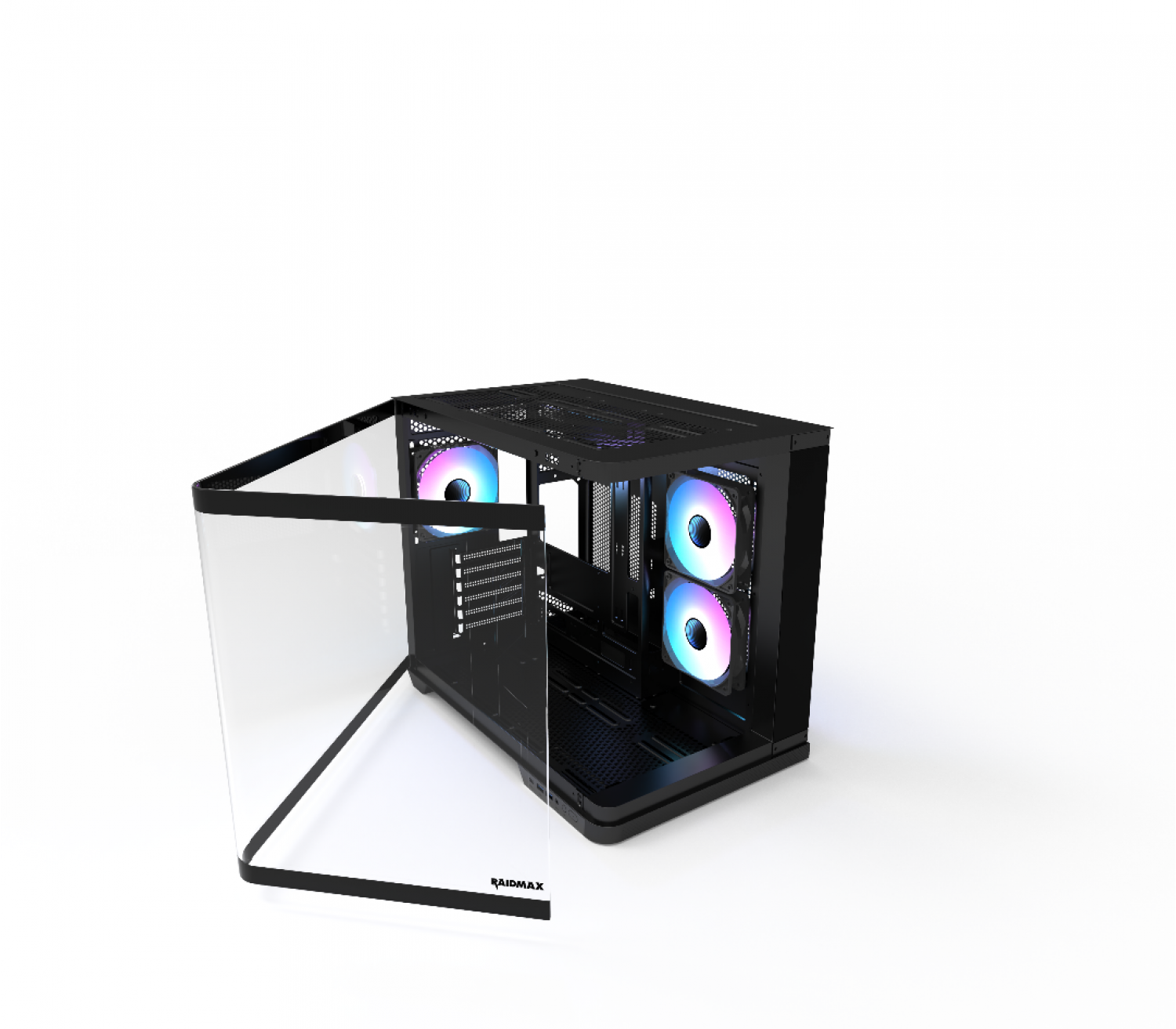gabinete_gamer_raidmax_infinita_i630_black_atx_fishtank_curved_glass_argb - Imagen completa 1