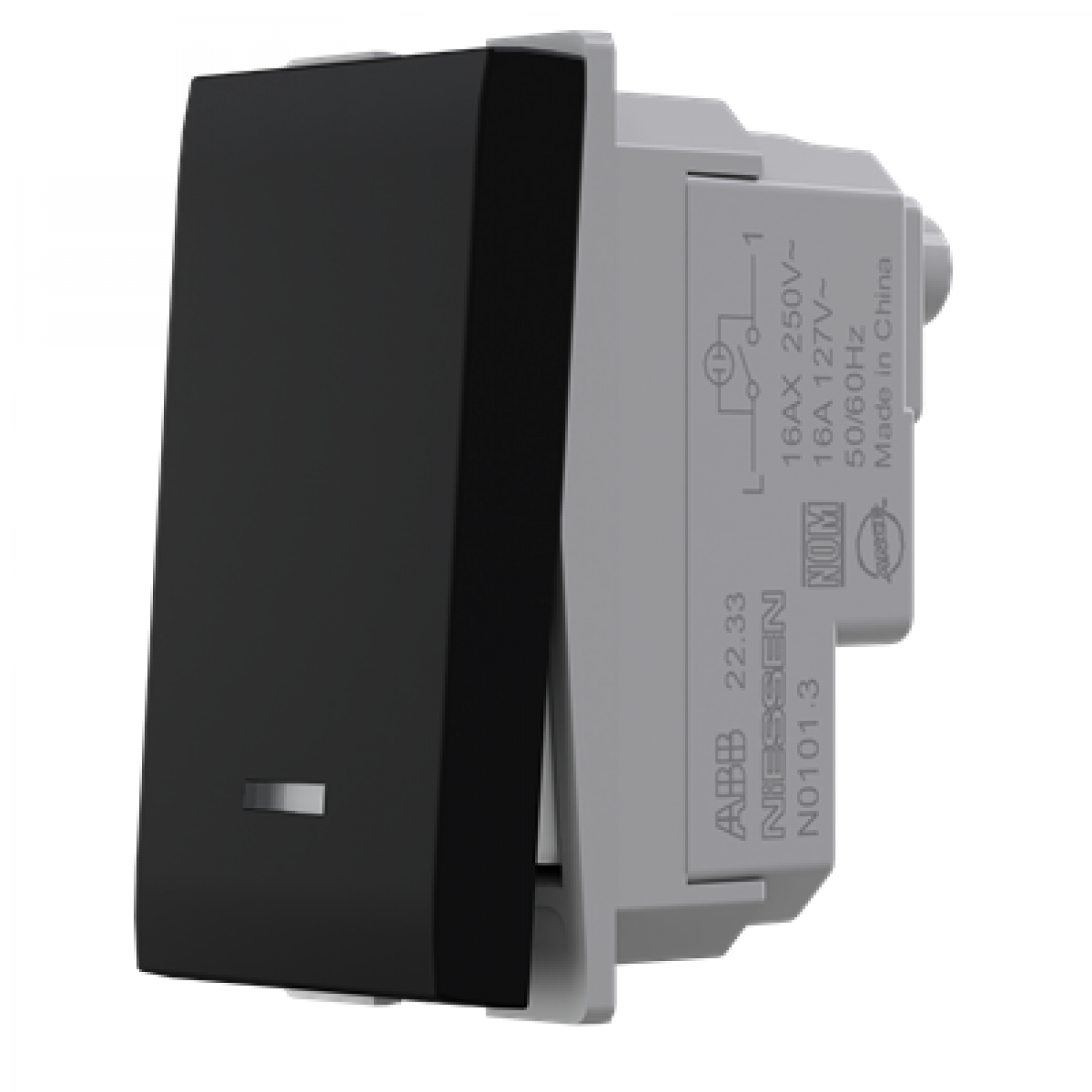 interruptor_1_punto_16a___1_modulo_c_led_negro_abb - Imagen completa 3