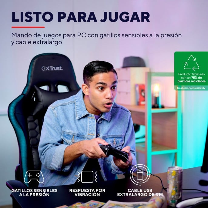 joystick_gamer_gxtrust_541_muta_para_pc_con_vibracion_negro - Imagen 3