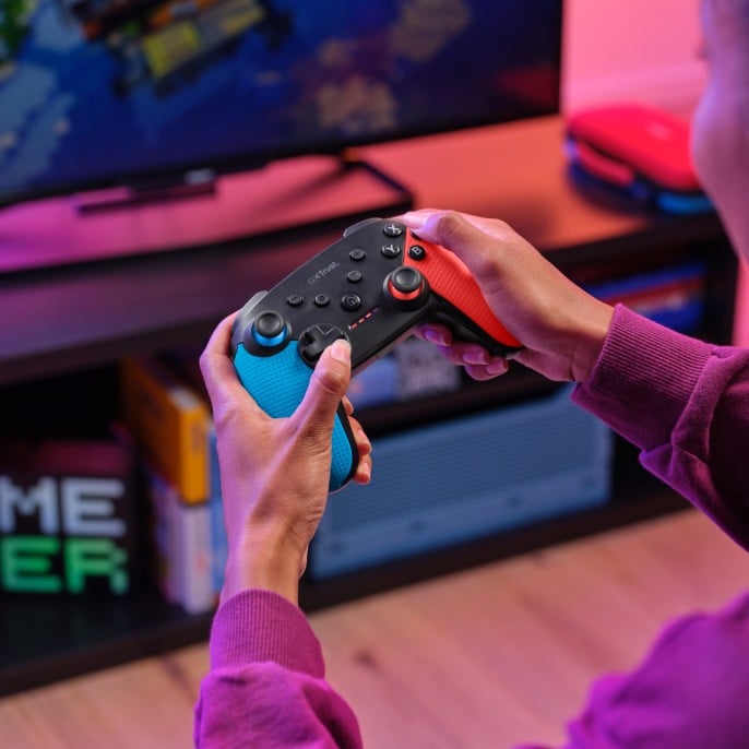 joystick_inalambrico_gxtrust_1246b_muta_para_nintendo_switch_rojo_y_azul - Imagen 7