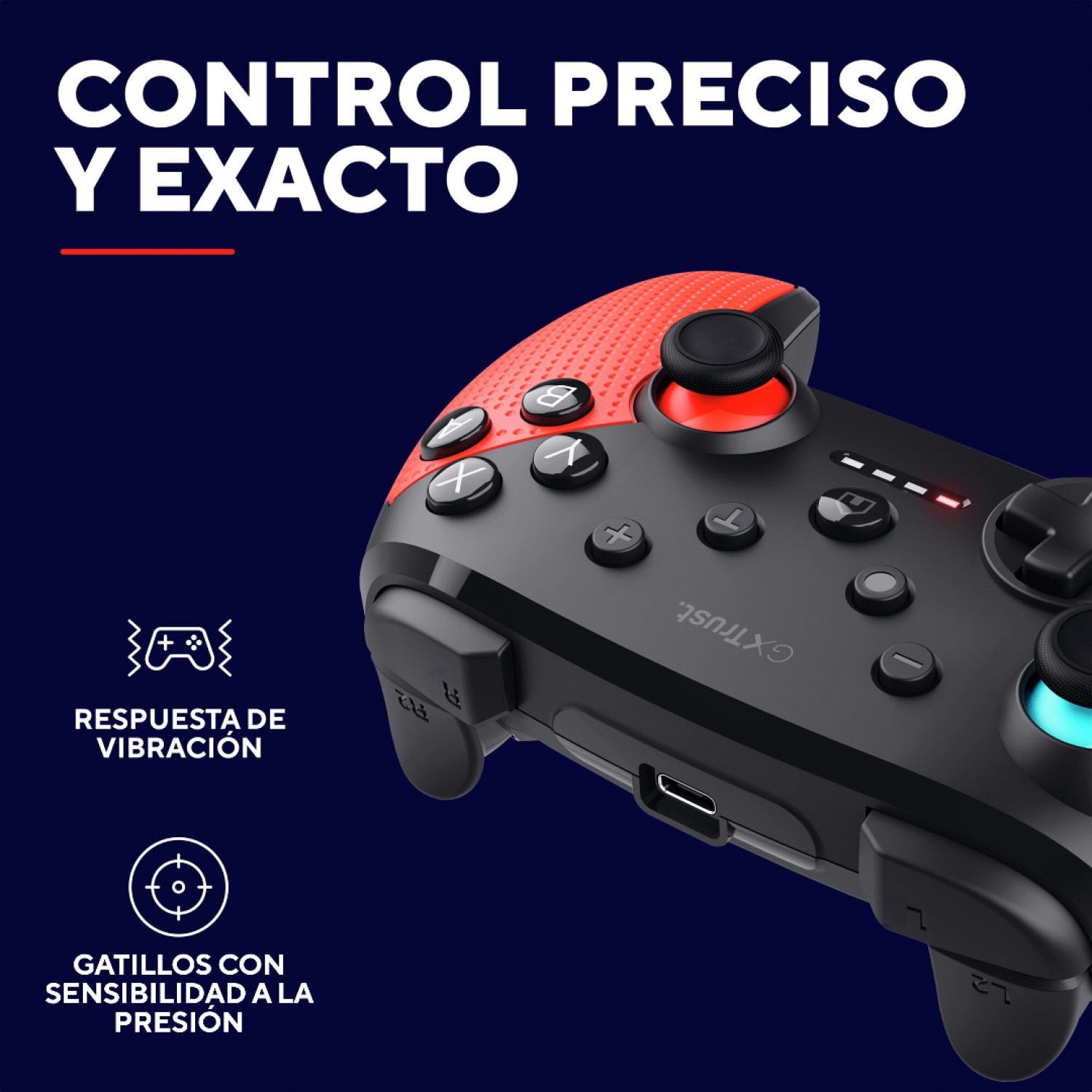 joystick_inalambrico_gxtrust_1246b_muta_para_nintendo_switch_rojo_y_azul - Imagen completa 8