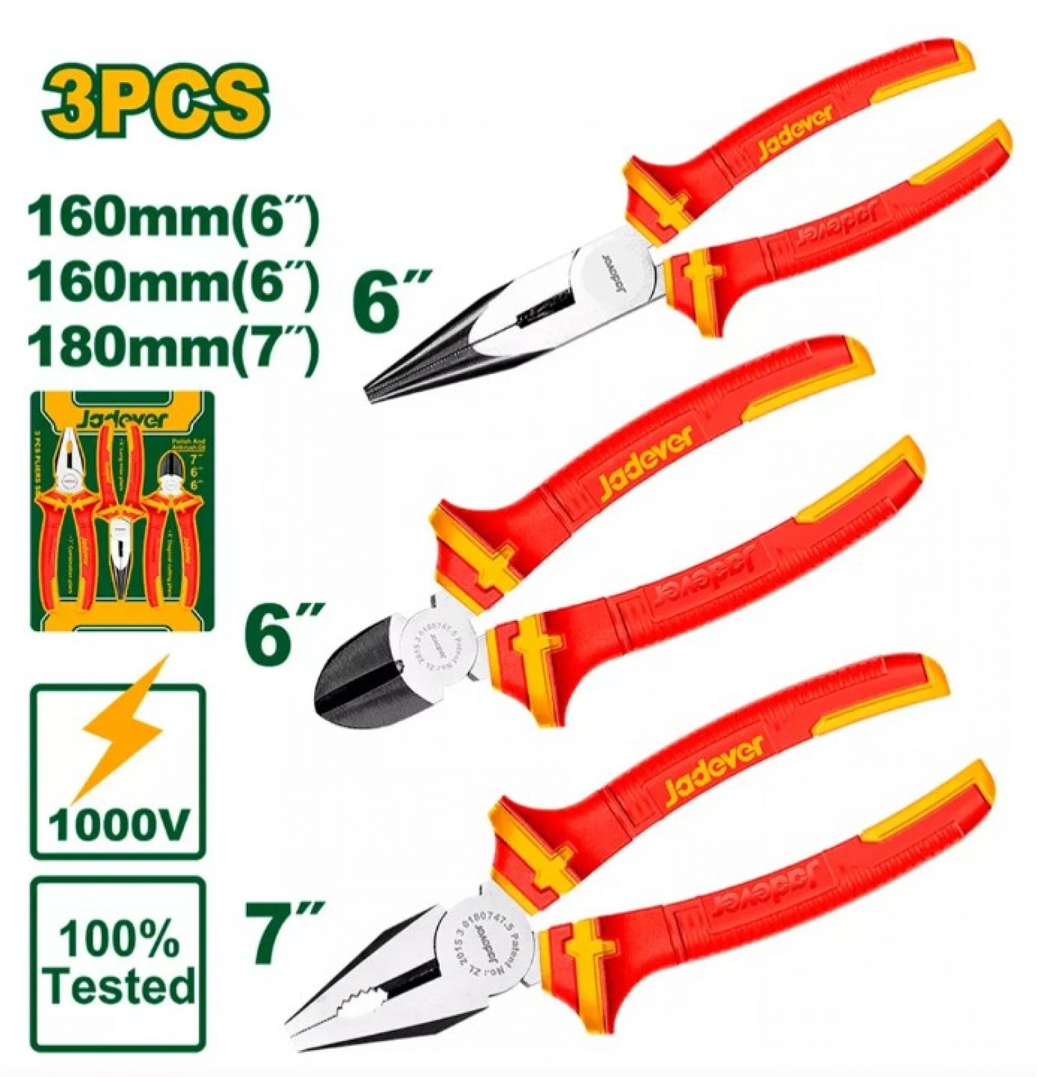 kit_pinzas_aisladas_3_piezas__pinza_universal_7__pinza_de_punta_larga_6__alicates_de_corte_diagonal_6__max_tension_1000v - Imagen completa 1