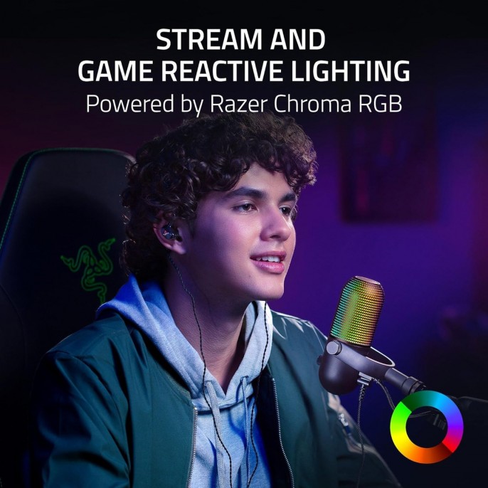microfono_razer_seiren_v3_chroma_black_rgb_usb_c - Imagen 3