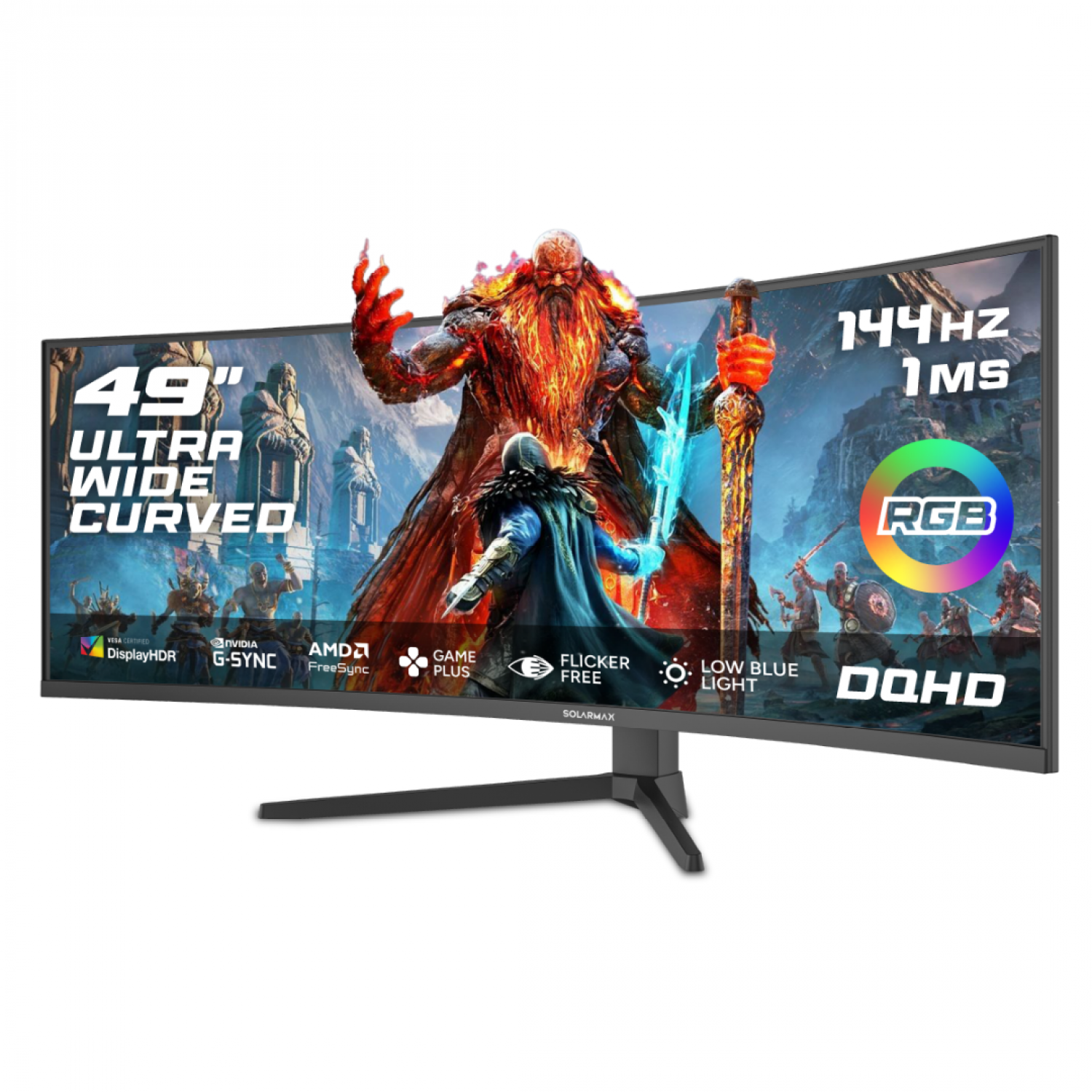 monitor_solarmax_49_frameless_dqhd_144_hdmi_dp_rgb_black - Imagen completa 4