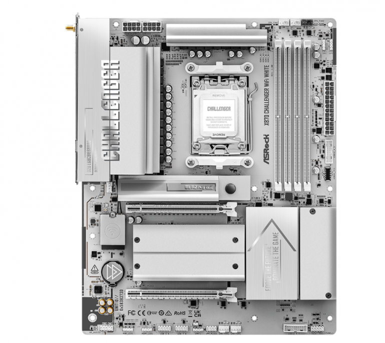 motherboard_asrock_am5_x870_challenger_wifi_white - Imagen 2