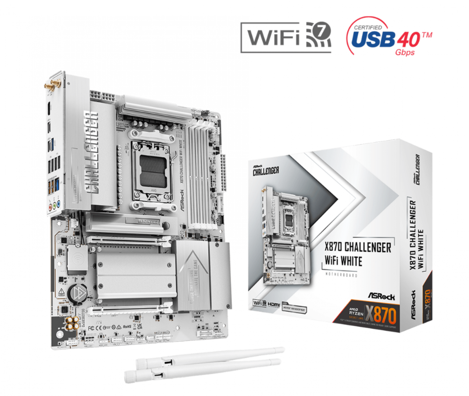 motherboard_asrock_am5_x870_challenger_wifi_white - Imagen completa 1