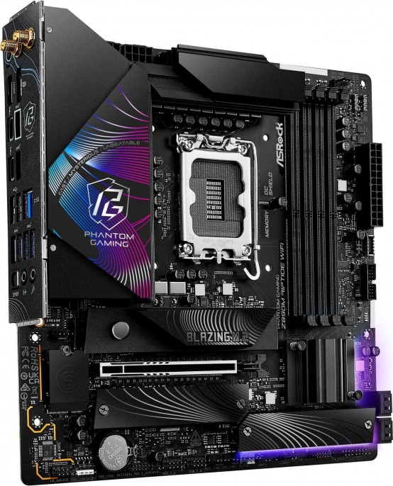 motherboard_asrock_lga1851_z890m_phanthom_gaming_riptide_wifi - Imagen 2