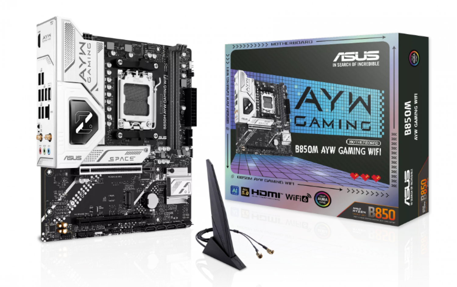 motherboard_asus_am5_b850m_ayw_gaming_wifi - Imagen completa 1
