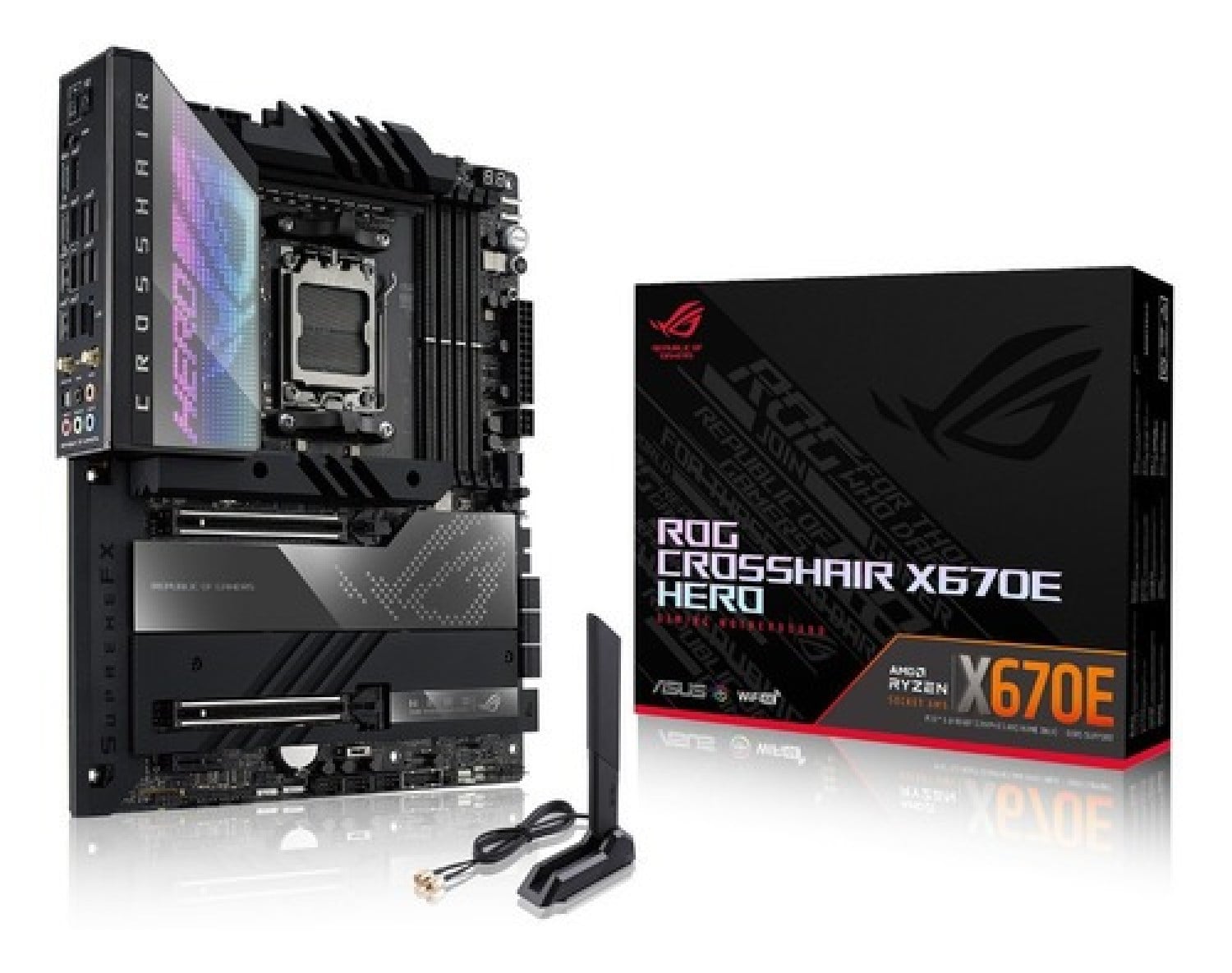 motherboard_asus_am5_rog_crosshair_x670e_hero - Imagen completa 1