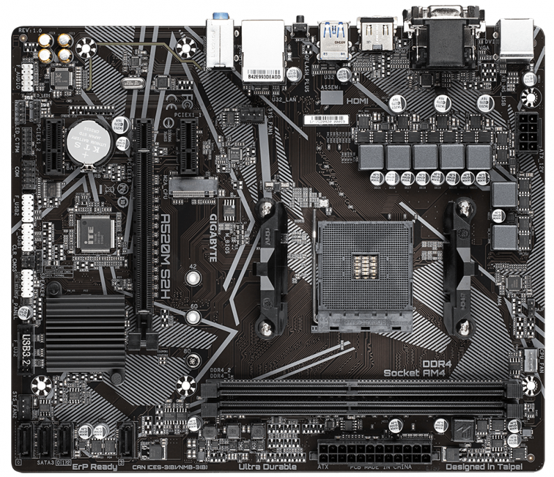 motherboard_gigabyte_am4_a520m_s2h - Imagen 3