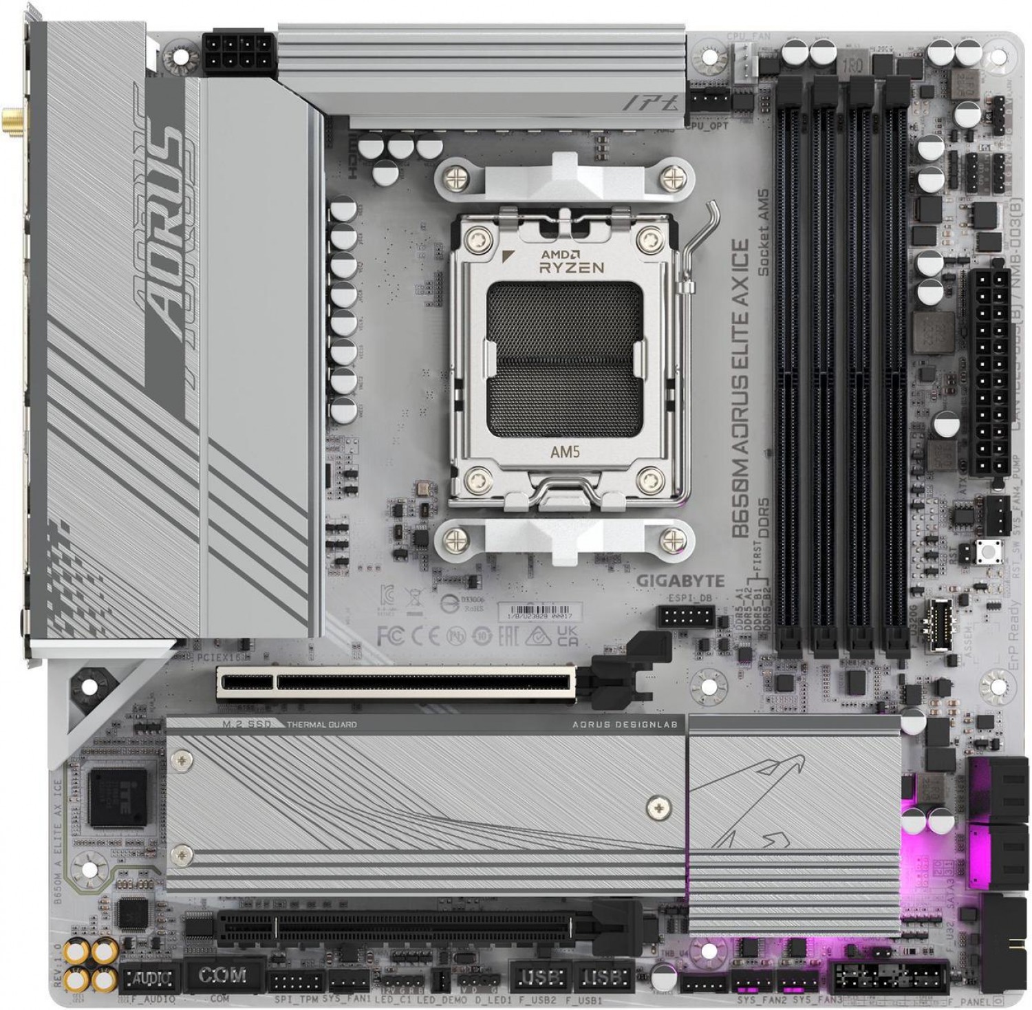 motherboard_gigabyte_am5_b650m_aorus_elite_ax_ice - Imagen completa 2